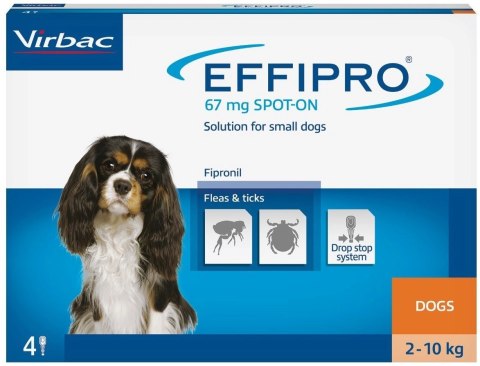 Virbac EFFIPRO Spot-On pies S 2-10 kg (pipeta 4 x 0,67ml)