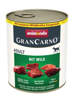 Animonda Animonda GranCarno Adult Dog Dziczyzna 800g