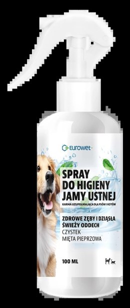 Eurowet Eurowet Spray Do Higieny Jamy Ustnej Z Czystkiem I Miętą Pieprzową 100ml