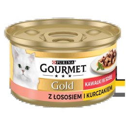 Gourmet Purina Gourmet Gold łosoś/ kurczak w sosie 85g