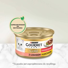 Gourmet Purina Gourmet Gold łosoś/ kurczak w sosie 85g