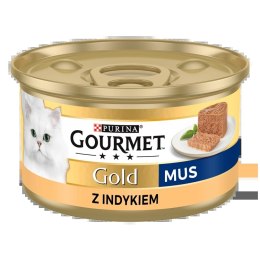 Gourmet Purina Gourmet Gold mus z indykiem 85g