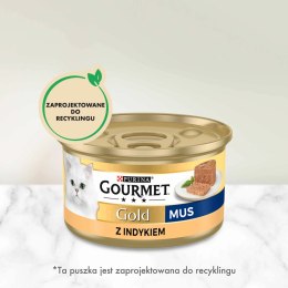 Gourmet Purina Gourmet Gold mus z indykiem 85g
