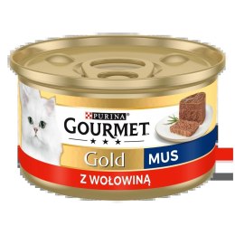 Gourmet Purina Gourmet Gold mus z wołowiną 85g