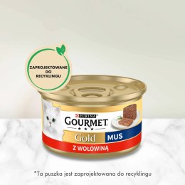 Gourmet Purina Gourmet Gold mus z wołowiną 85g