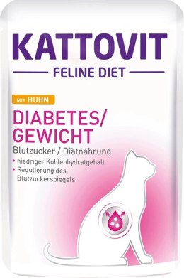 Kattovit Kattovit Diabetes/Gewicht Kurczak 85g