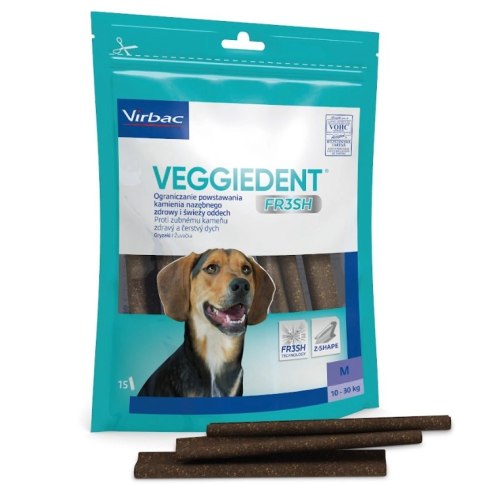 Virbac Virbac Veggiedent Fresh Gryzak M (10-30kg) 15sztuk