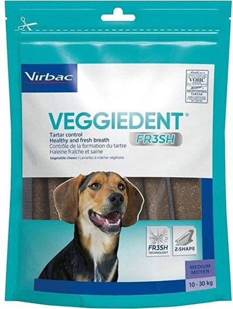 Virbac Virbac Veggiedent Fresh Gryzak M (10-30kg) 15sztuk