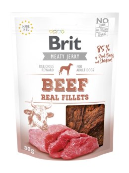 Brit Brit Jerky Snack Beef And Chicken Fillets 80g