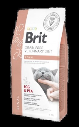 Brit veterinary Brit Grain Free Veterinary Diet Cat Renal Jajko Z Groszkiem 2kg