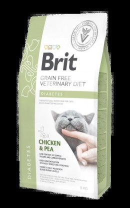 Brit veterinary Brit Grain Free Veterinary Diets Cat Diabetes Kurczak Z Groszkiem 5kg