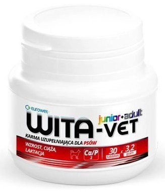 Eurowet Eurowet Wita-Vet Junior + Adult 30tab