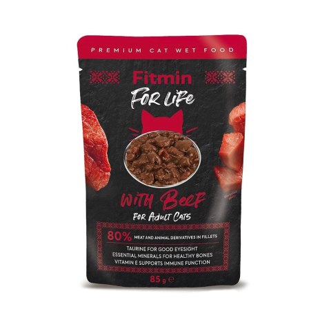 Fitmin Fitmin Cat For Life Adult Beef 85g