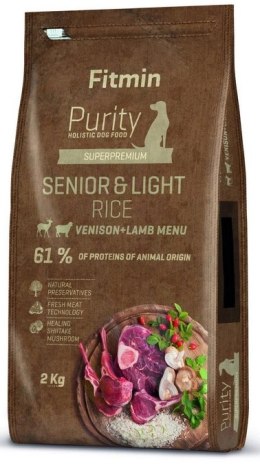 Fitmin Fitmin Purity Rice Senior&Light Venison&Lamb 2kg