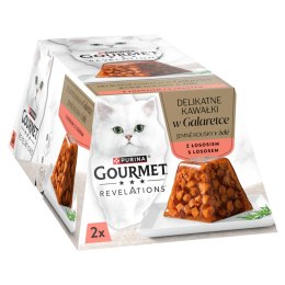 Gourmet GOURMET Revelations Delikatne Kawałki w Galaretce z Łososiem 2x57g