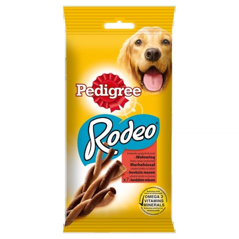 Pedigree Pedigree Rodeo Przysmak Dla Psów Powyżej 4 Miesiąca Życia Z Wołowiną 122g
