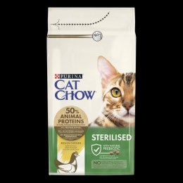 Purina Cat Chow Purina Cat Chow Sterilised Bogata w Kurczaka 1,5kg + 2 Saszetki Gratis
