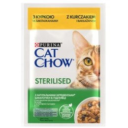Purina Cat Chow Purina Cat Chow Sterilised Karma Z Kurczakiem I Bakłażanem W Sosie 85g