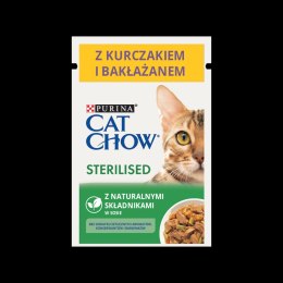 Purina Cat Chow Purina Cat Chow Sterilised Karma Z Kurczakiem I Bakłażanem W Sosie 85g