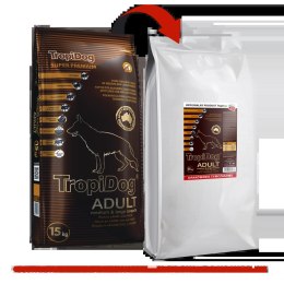 Tropidog Tropidog Super Premium Adult Medium & Large Breed Jagnięcina Z Ryżem 15kg