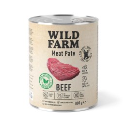Wild Farm Wild Farm Pate Beef 800g - Mokra Karma z Wołowiną dla Psów