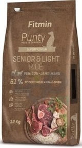 Fitmin Fitmin Purity Rice Senior&Light Venison&Lamb 12kg